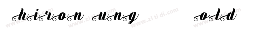 ChironSungHKSP BoldI字体转换